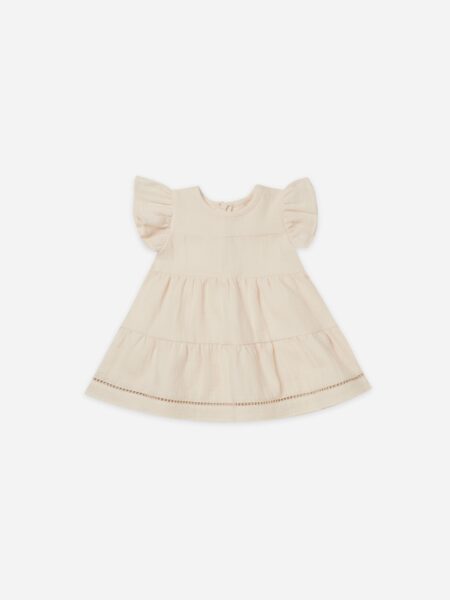 Quincy Mae Natural Short Sleeve Belle Dress