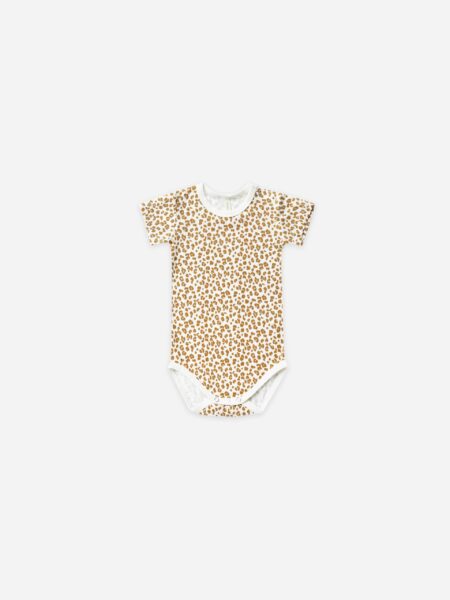 Quincy Mae Cheetah Bamboo Bodysuit