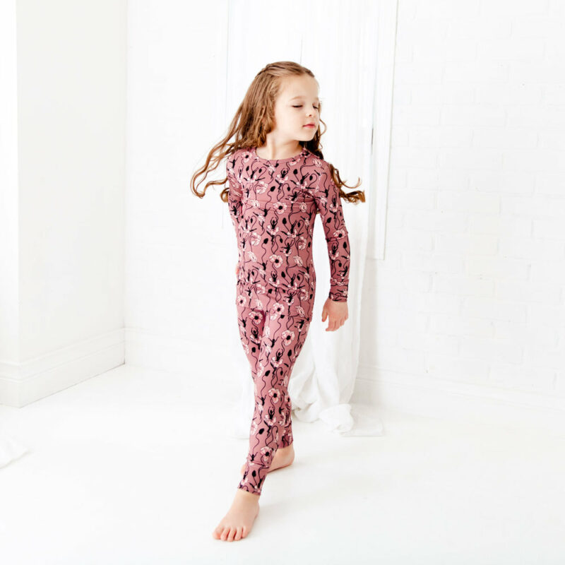 Dream Jamms On Pointe Two Piece Bamboo Viscose Pajama Set