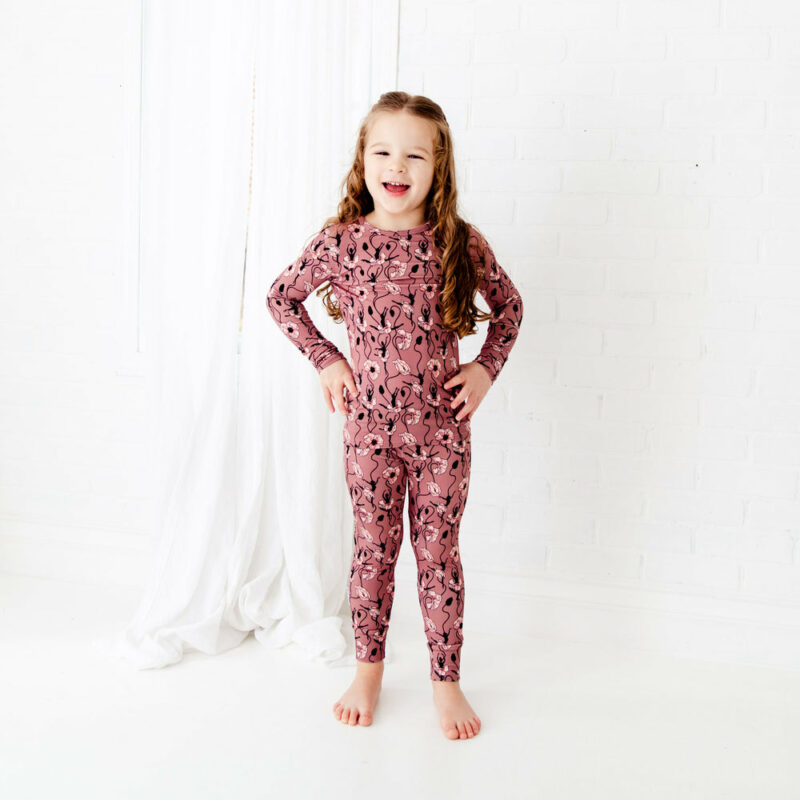 Dream Jamms On Pointe Two Piece Bamboo Viscose Pajama Set