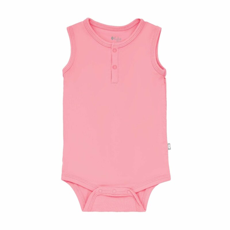 Kyte BABY Sleeveless Bodysuit in Rose