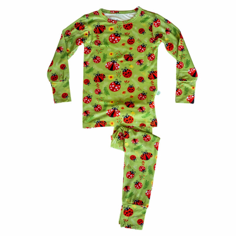 Lady Bugs Two-Piece Bamboo Viscose Pajama Set