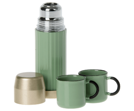 Maileg Thermos and Cups in Mint