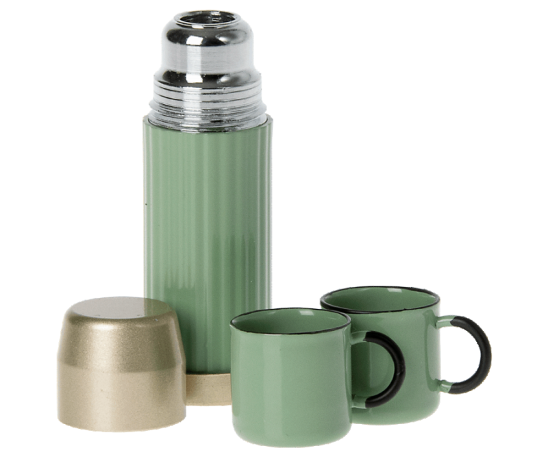 Maileg Thermos and Cups in Mint