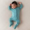 Zippered Footie in Cove from Kyte BABY