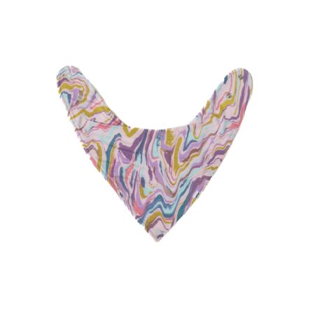 Little Sleepies Pink Marble Swirl Bandana Bib