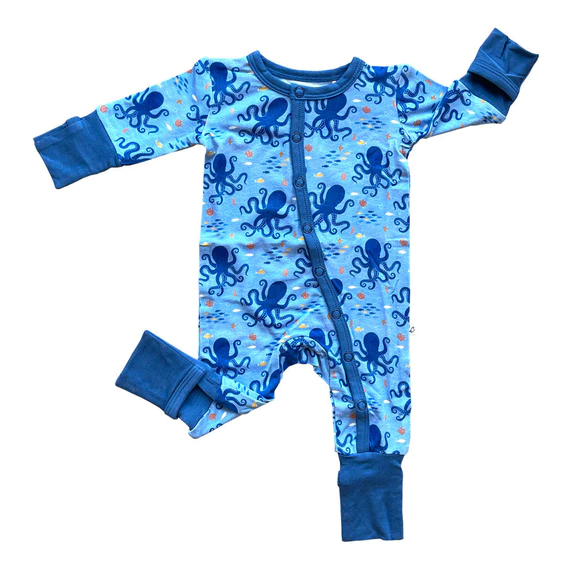 Laree + Co Joseph Bamboo Viscose Convertible Footie