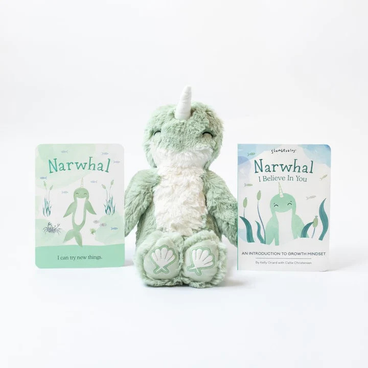 Slumberkins Narwhal Kin Growth Mindset Bundle