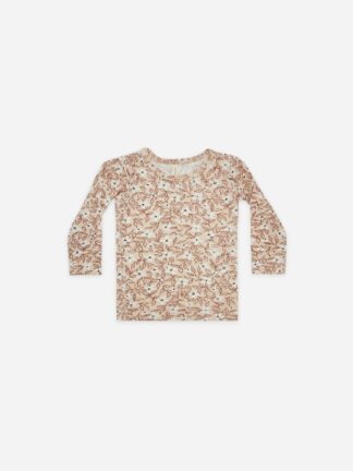 Quincy Mae Bamboo Long Sleeve Tee in Blossom