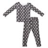 Chalkboard Donuts Bamboo Viscose Two-Piece Pajama Set from macaron+me