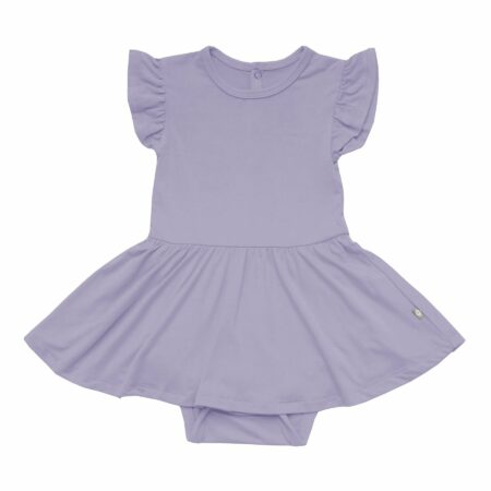 Kyte BABY Twirl Bodysuit in Taro