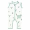 Kyte BABY Sleeveless Snap Romper in Eucalyptus