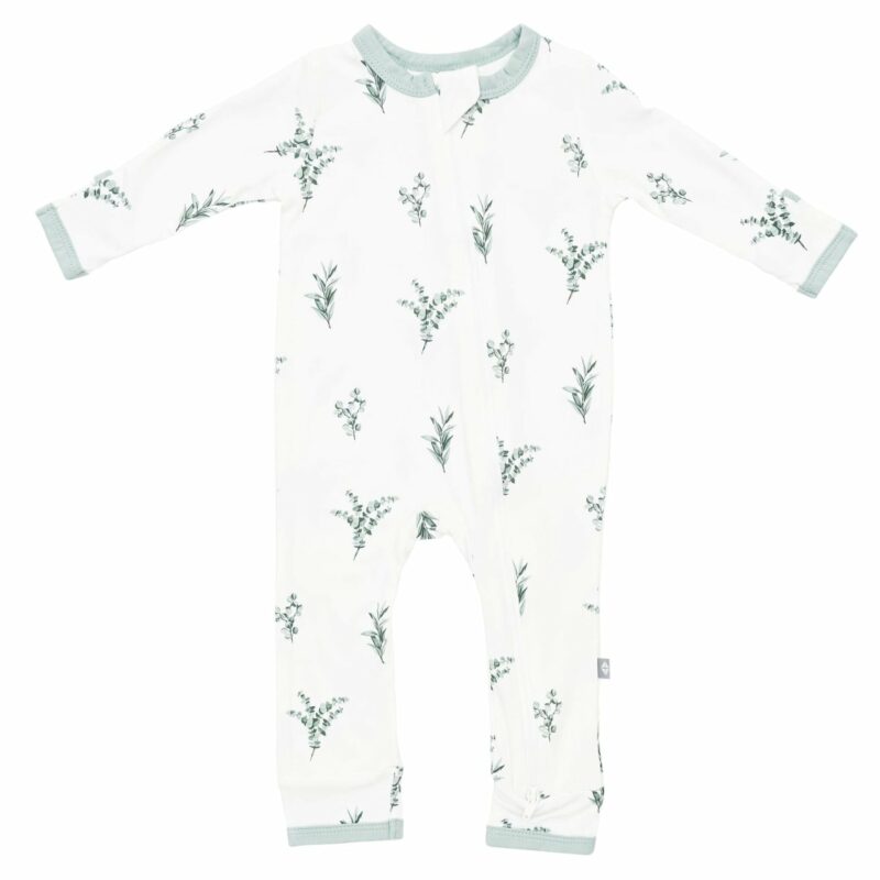 Kyte BABY Zippered Romper in Eucalyptus