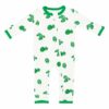 Kyte BABY Zippered Romper in Monstera