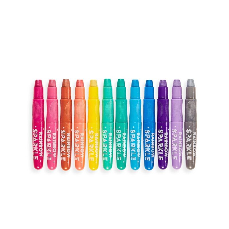 Rainbow Sparkle Metallic Gel Crayons from Ooly