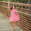 Red Tartan Bamboo Swirly Dress from Sweet Bamboo