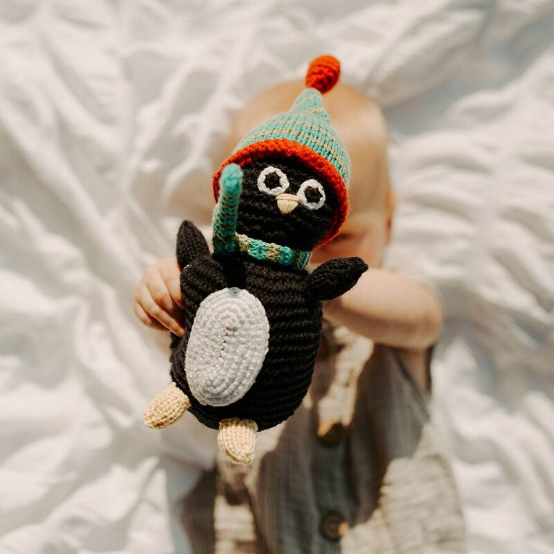 Penguin Rattle made by Pebble