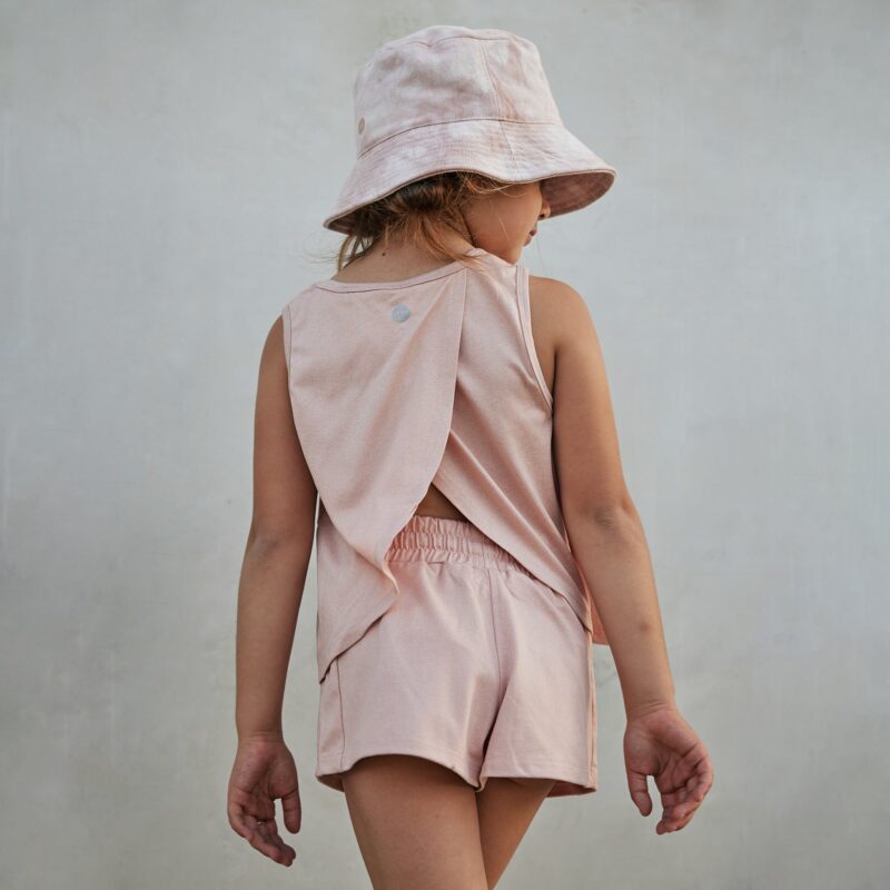 Tulip-Back Tech Tank In Blush from Play X Play