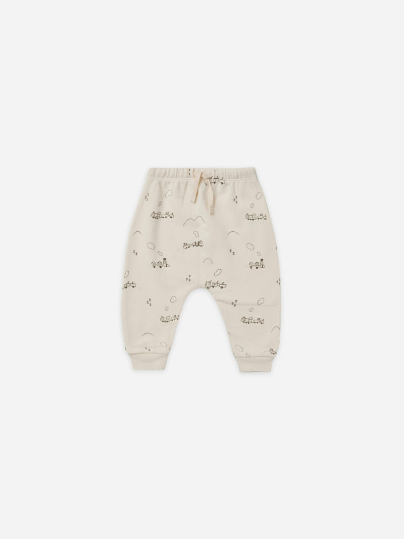 Quincy Mae Fleece Sweatpant In Trains