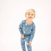 Sweet Bamboo Blue Moon Bamboo Viscose Two-Piece Pajama Set