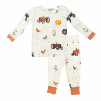 Angel Dear Tractors Bamboo Viscose Lounge Wear Set