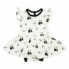 Twirl Bodysuit Dress in Black and White Zen from Kyte BABY