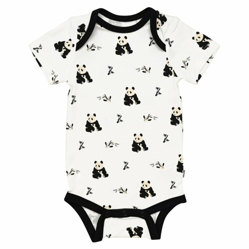 Kyte BABY Bodysuit in Black and White Zen