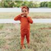 Toddler Pajama Set in Rust from Kyte BABY