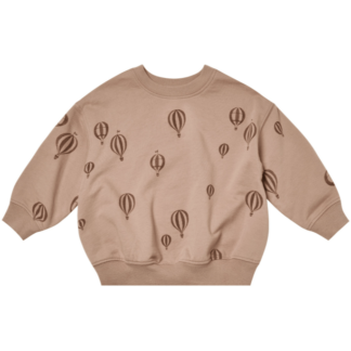 Rylee + Cru Relaxed Sweatshirt In Hot Air Balloons