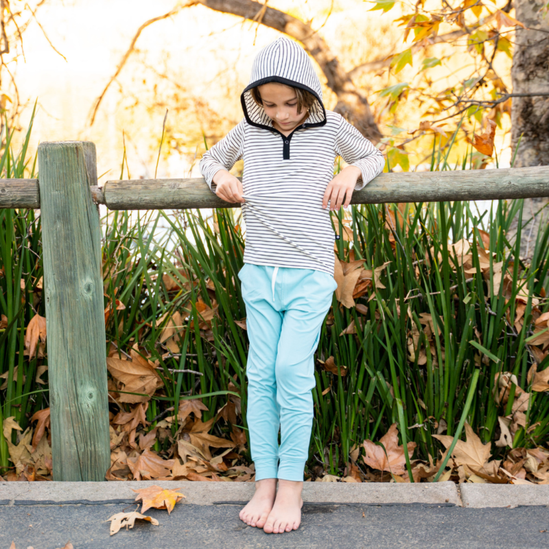 Sweet Bamboo Teal Slacker Pocket Pants