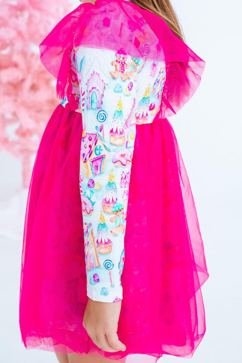 Jovie Bamboo Viscose Tulle Dress available at Blossom