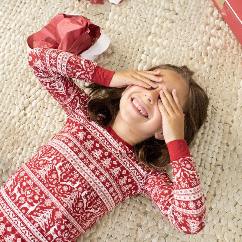 Reindeer Cheer Two-Piece Bamboo Viscose Pajama Set