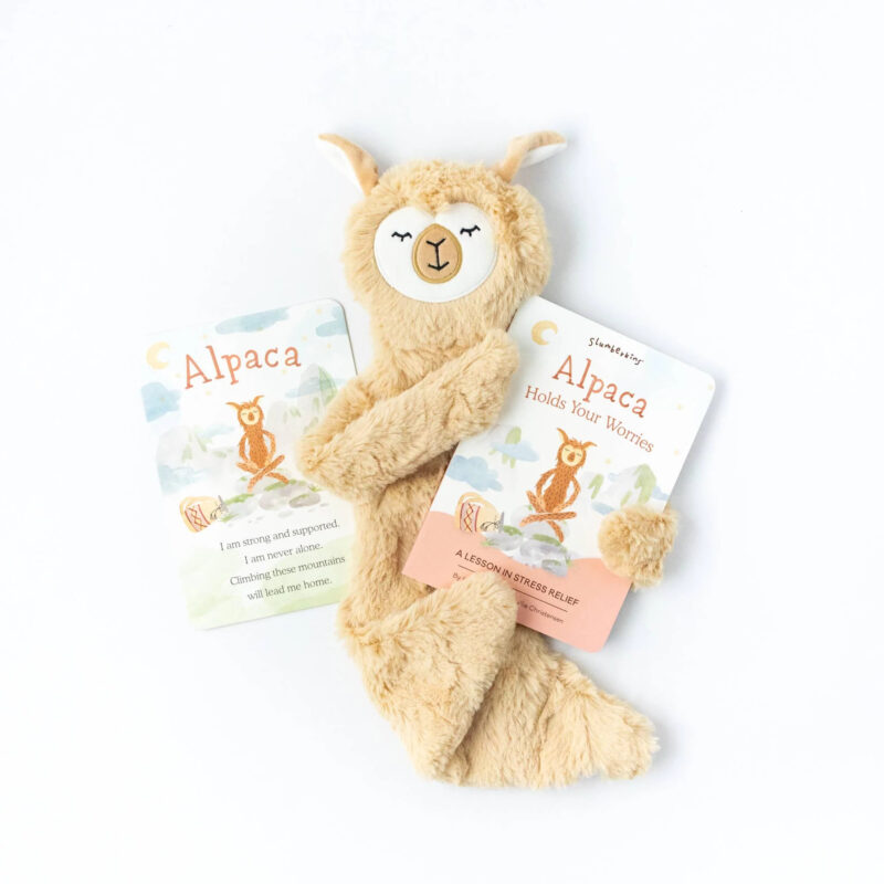Slumberkins Honey Alpaca Snuggler Stress Relief Limited Edition Board Book Bundle