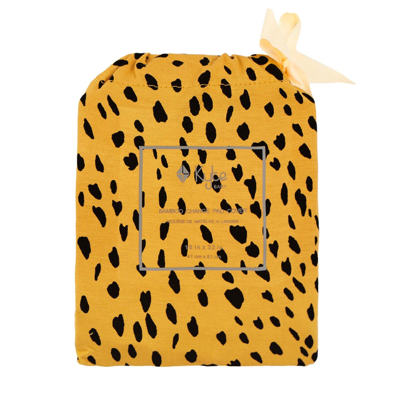 Change Pad Cover in Marigold Cheetah from Kyte BABY