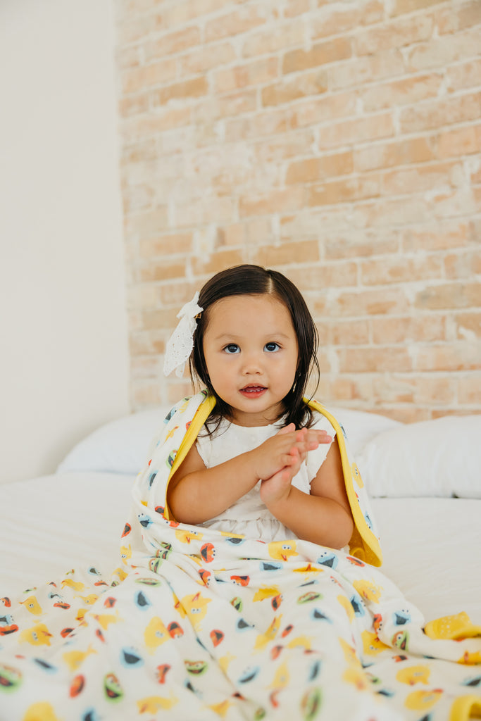 Sesame Scribbles 3-Layer Quilt from Copper Pearl