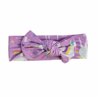 Little Sleepies Sienna's Unicorns Bamboo Viscose Bow Headbad