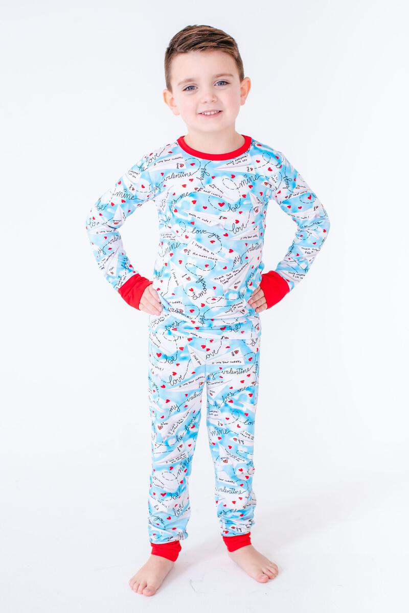 Liam Bamboo Viscose Two-Piece Pajamas from Birdie Bean