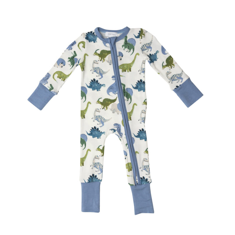 Angel Dear Painterly Dinos Bamboo Viscose Romper