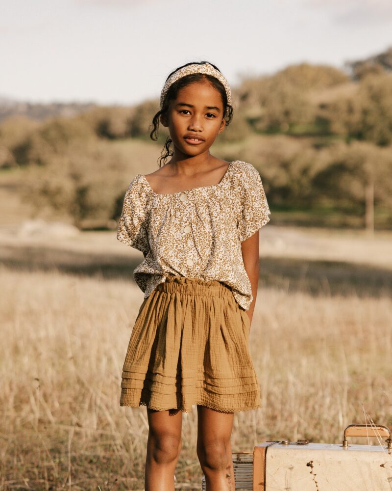 Mae Skirt in Ochre from Rylee & Cru