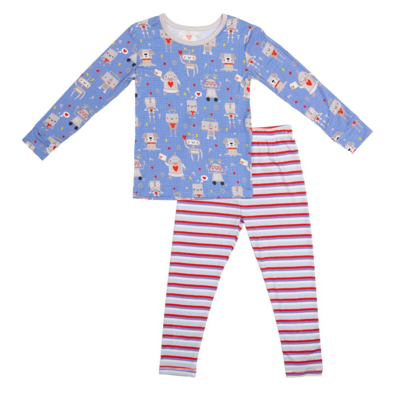 LuvBots Bamboo Viscose Two-Piece Pajama Set from macaron+me