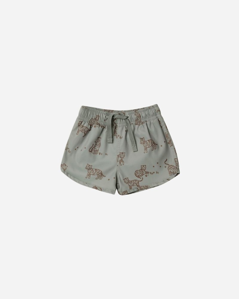 Rylee & Cru Swim Trunk in Tigers