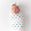 Swaddle Blanket in Spring Polka Dots from Kyte BABY