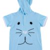 Blue Bunny Hooded Shortie Romper available at Blossom