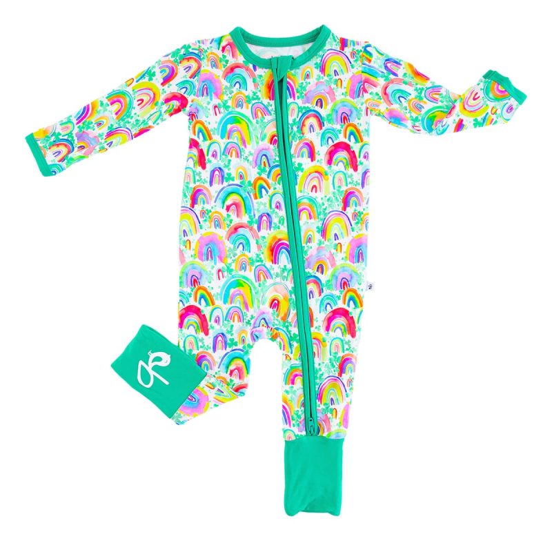 Birdie Bean Riley Bamboo Viscose Convertible Romper St. Patricks