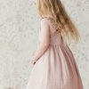 Organic Cotton Muslin Gemima Dress in Mauve Shadow