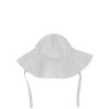 Organic Cotton Gingham Hat in Sky available at Blossom