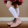 White Fancy Knee High Socks from Little Stocking Co