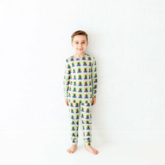 Dreamiere Slumber Over The Rainbow Two Piece Pajamas Set