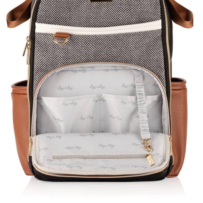 Coffee and Cream Boss Plus Backpack Diaper Bag made by Itzy Ritzy