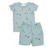 Angel Dear Firehouse Dalmations Bamboo Viscose Loungewear Short Set